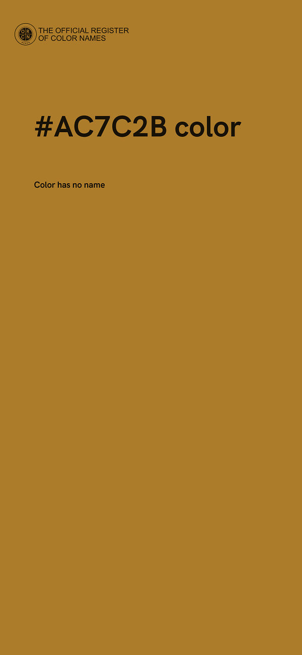 #AC7C2B color image