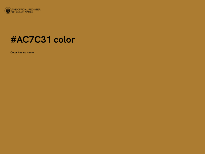 #AC7C31 color image