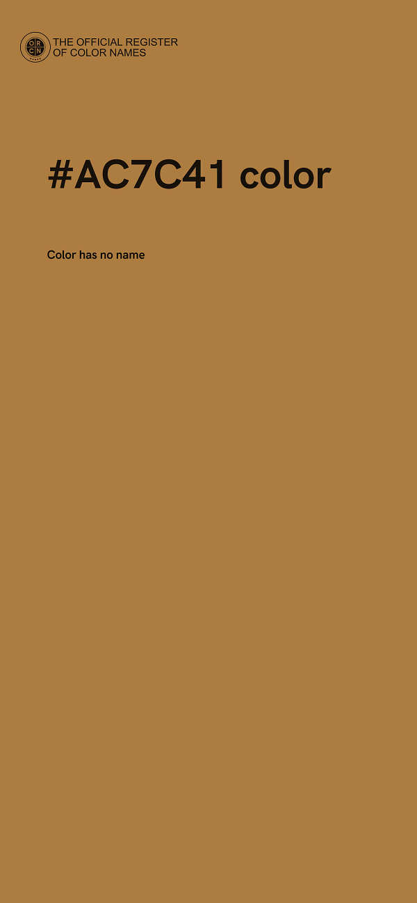 #AC7C41 color image