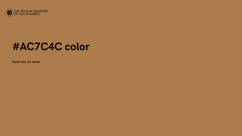 #AC7C4C color image