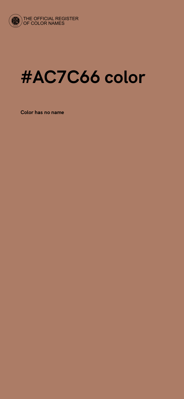 #AC7C66 color image