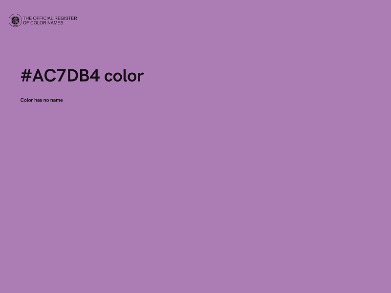 #AC7DB4 color image