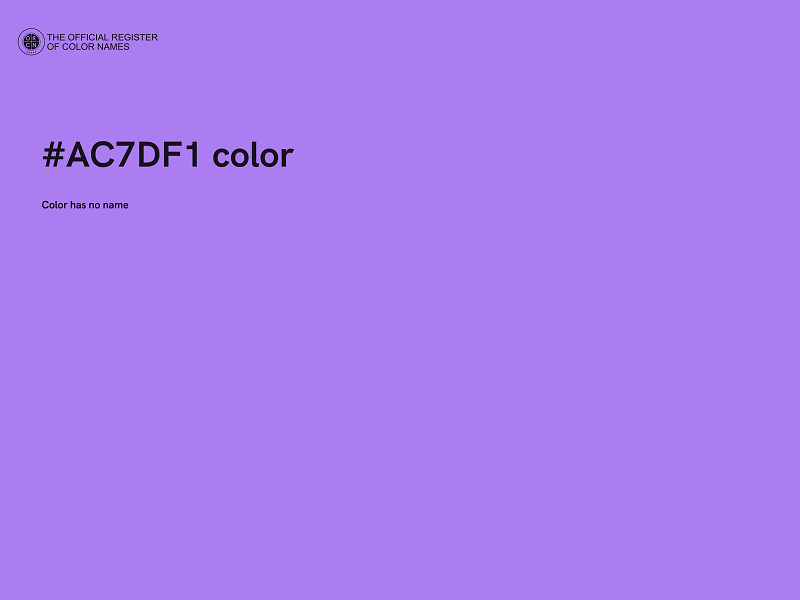#AC7DF1 color image