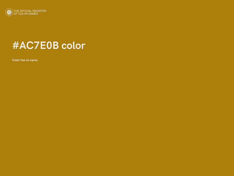 #AC7E0B color image