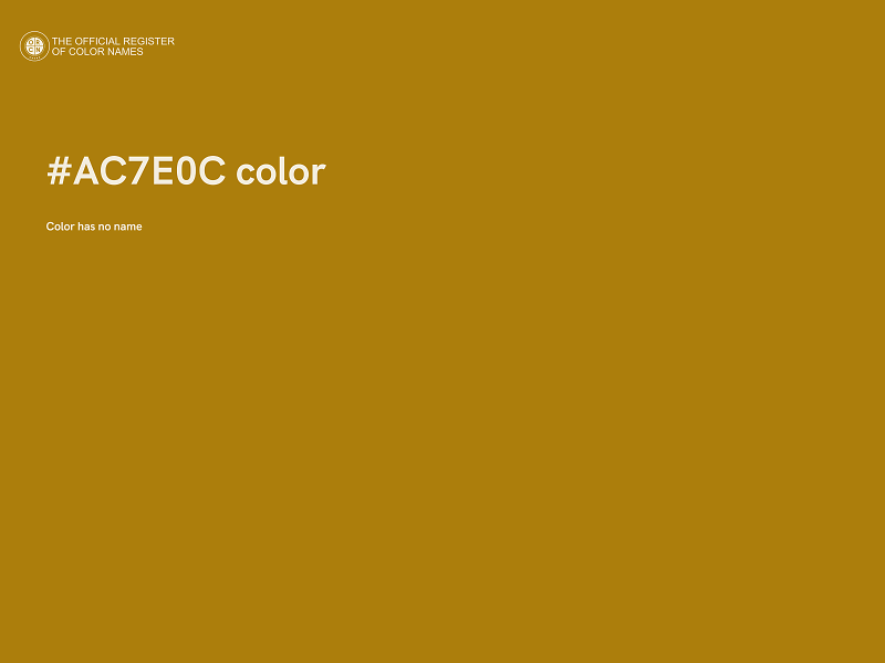 #AC7E0C color image