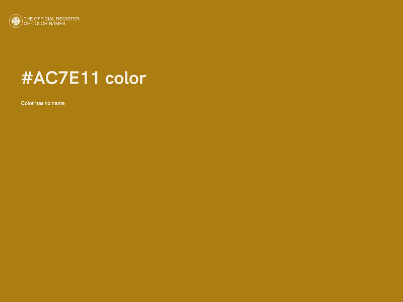 #AC7E11 color image