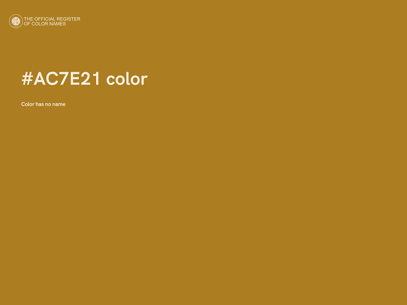 #AC7E21 color image