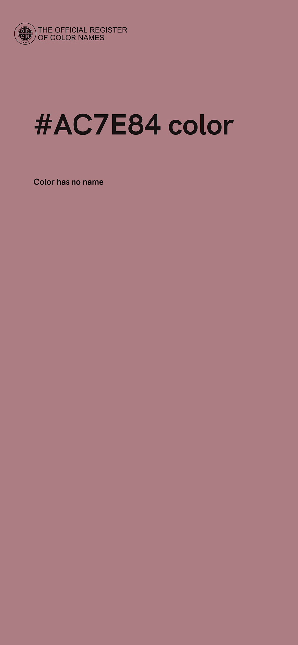 #AC7E84 color image