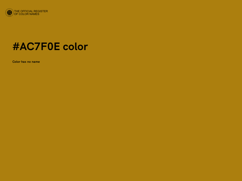 #AC7F0E color image