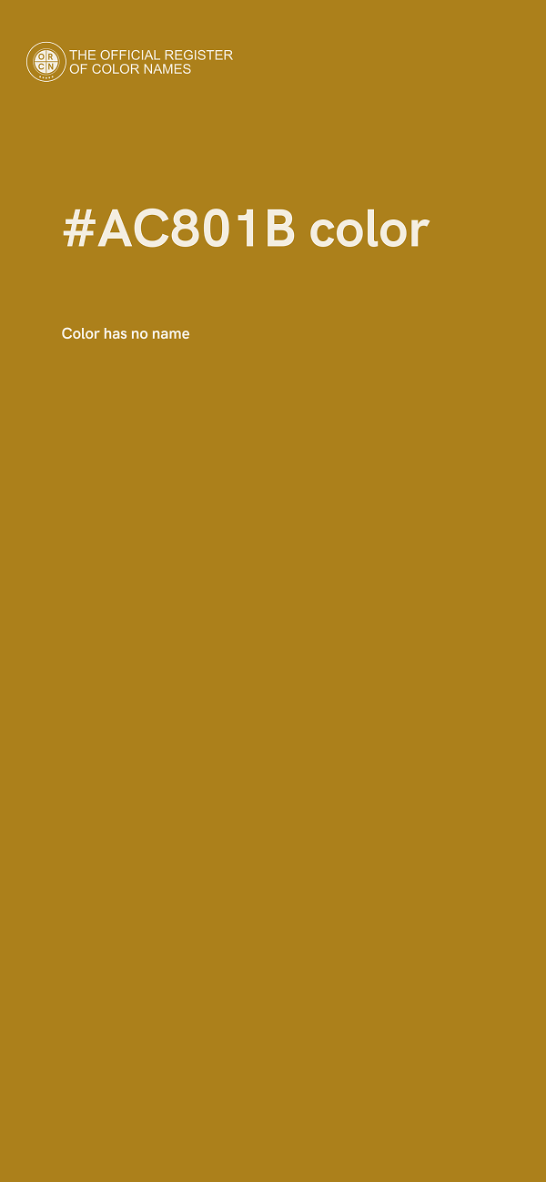 #AC801B color image