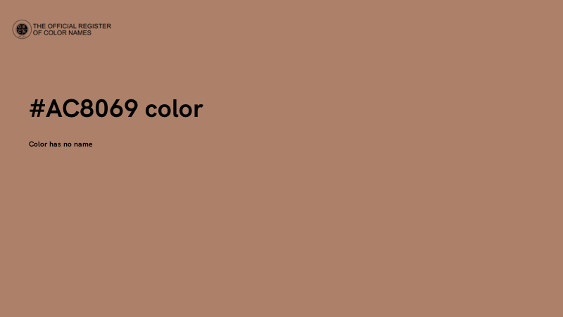 #AC8069 color image