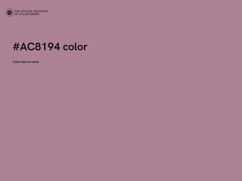#AC8194 color image