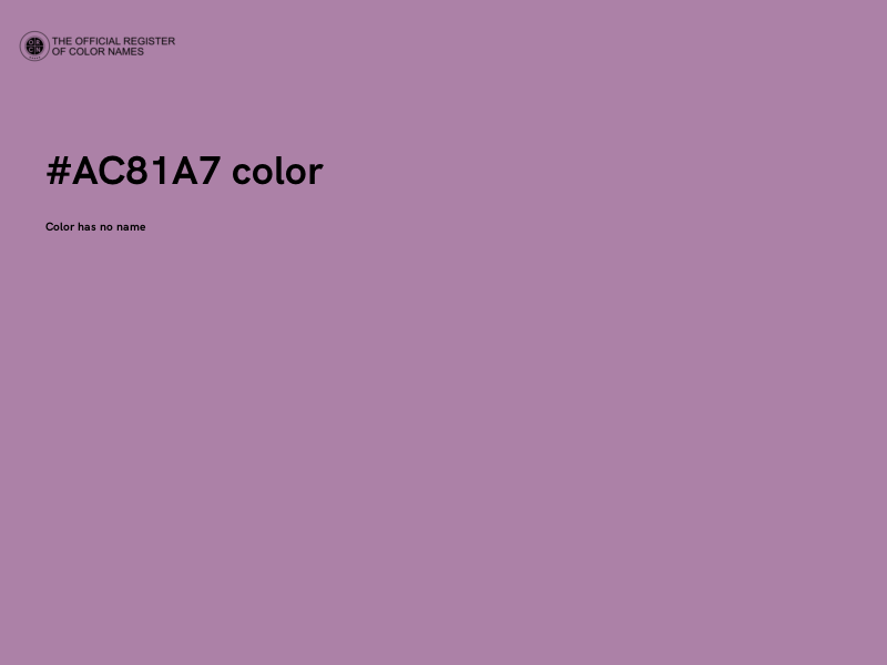 #AC81A7 color image