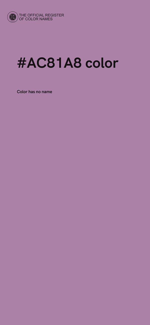 #AC81A8 color image