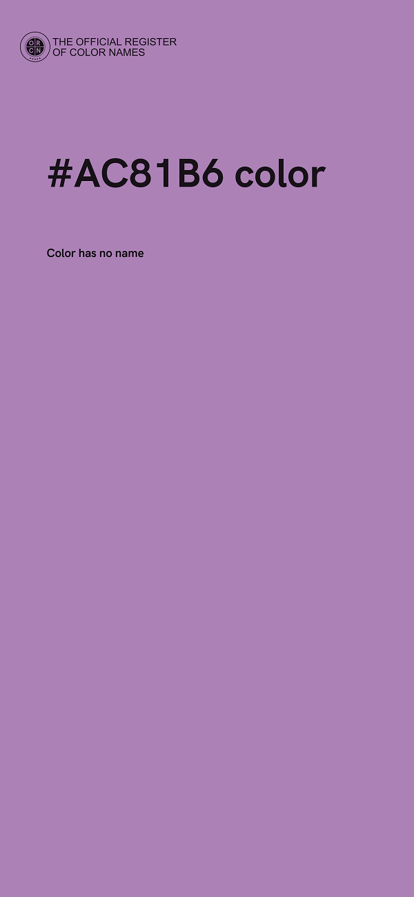 #AC81B6 color image