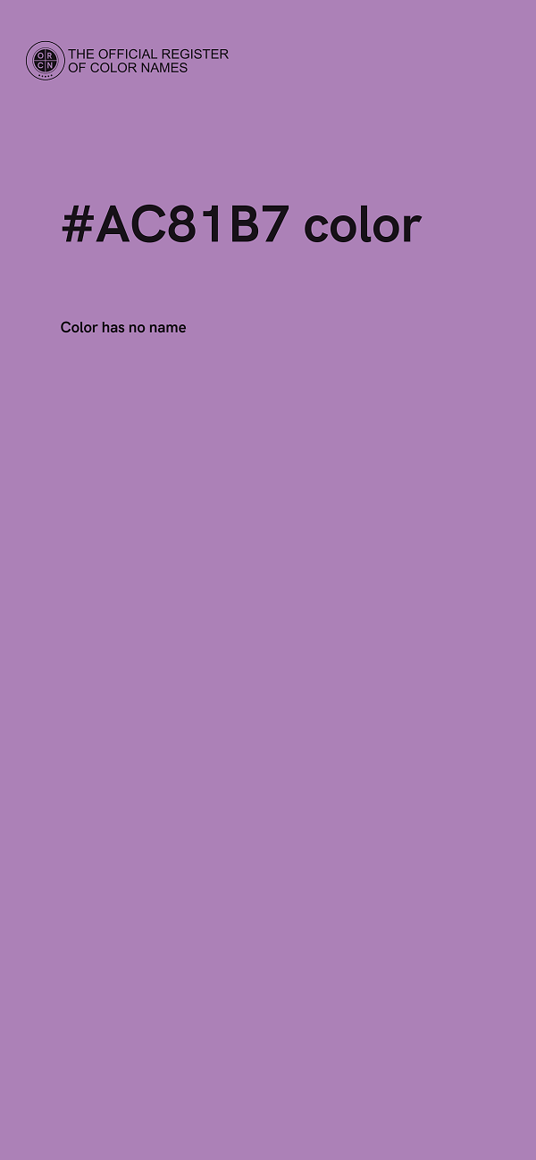 #AC81B7 color image