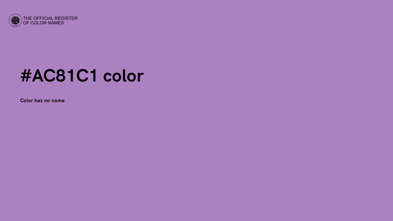 #AC81C1 color image