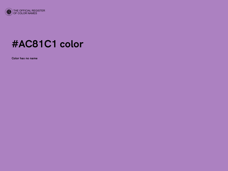 #AC81C1 color image