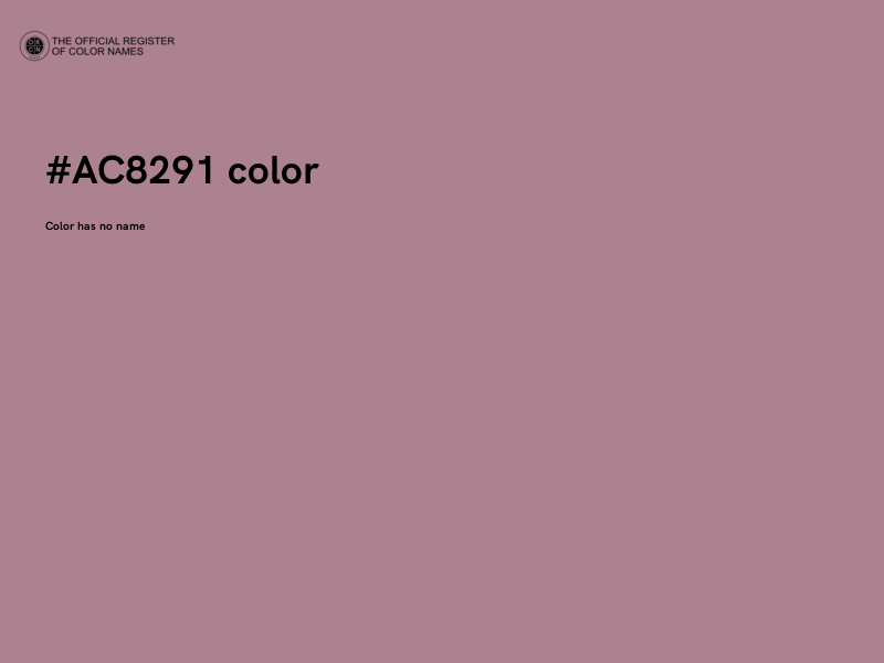 #AC8291 color image