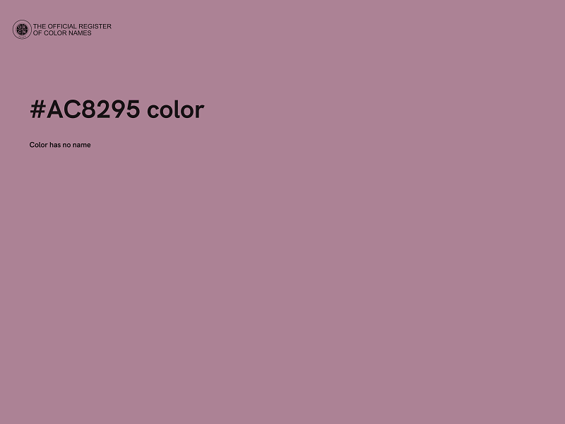 #AC8295 color image