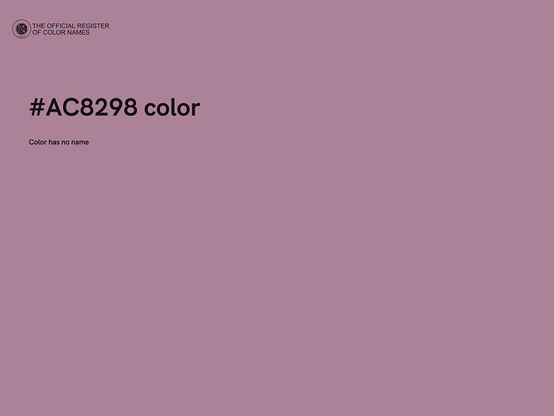 #AC8298 color image