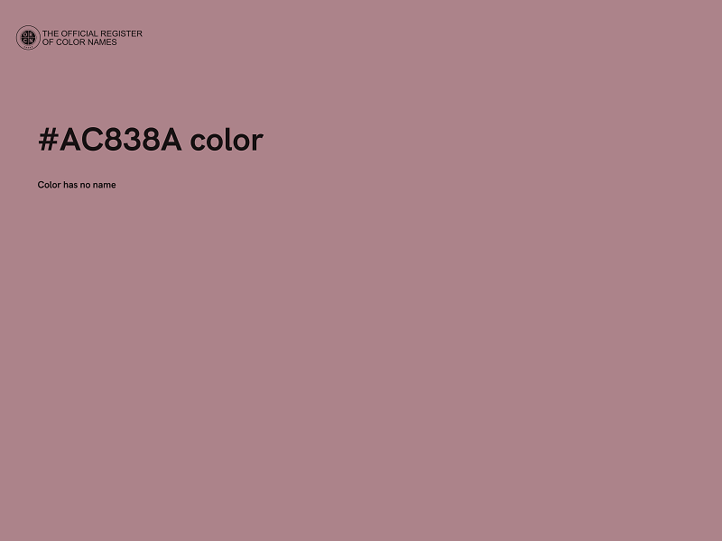 #AC838A color image