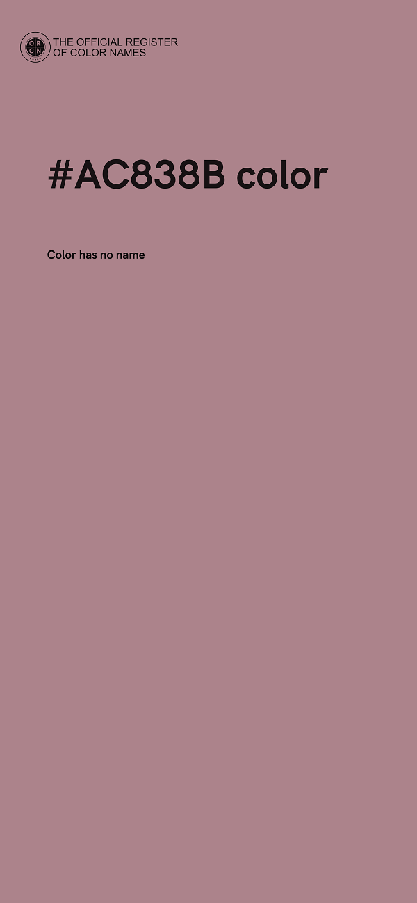 #AC838B color image