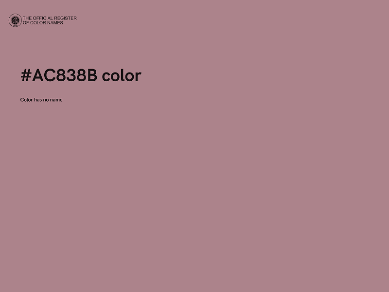 #AC838B color image