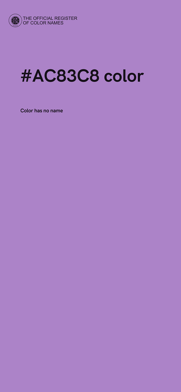 #AC83C8 color image