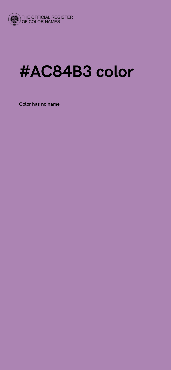#AC84B3 color image