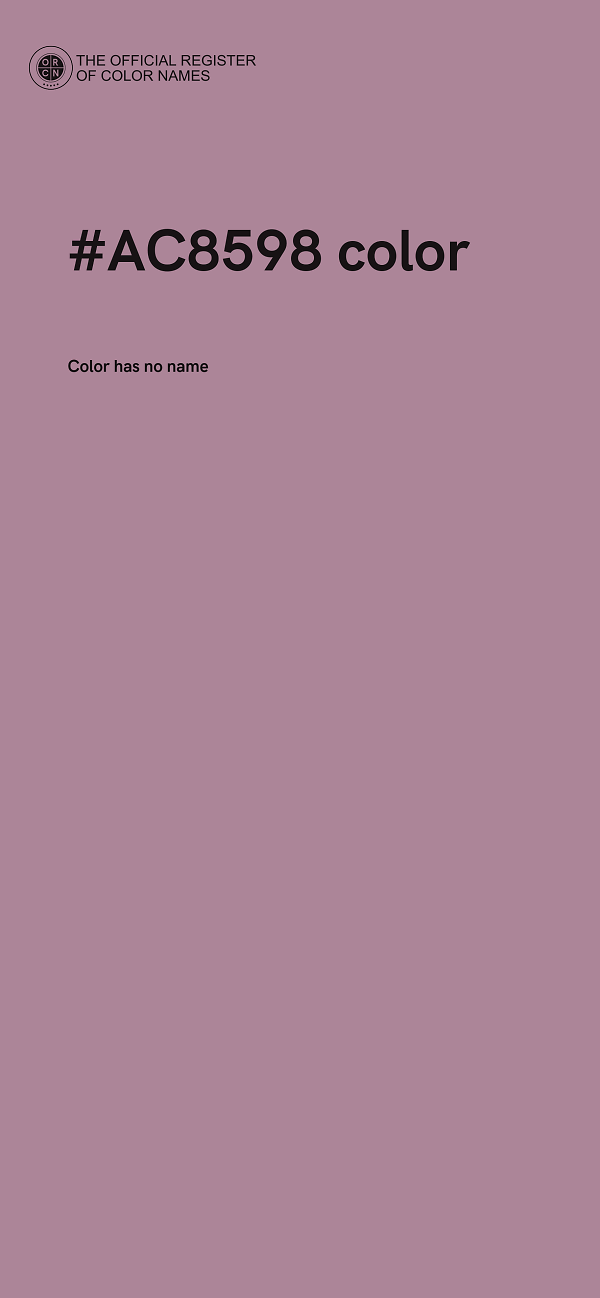 #AC8598 color image