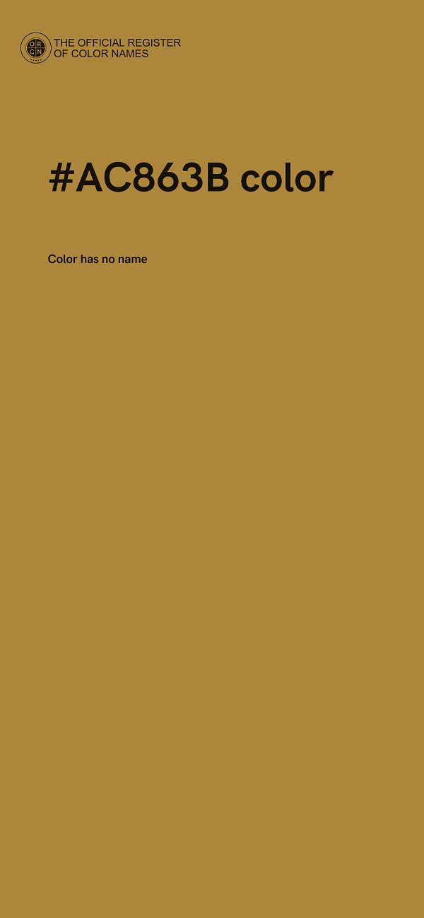 #AC863B color image