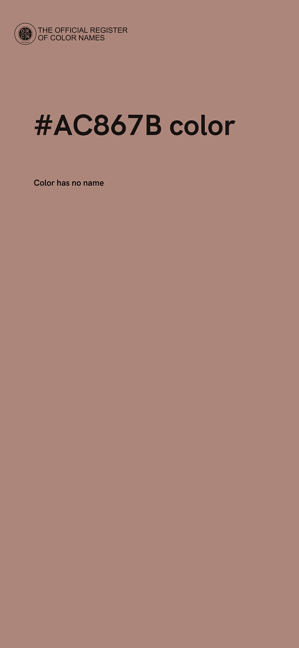 #AC867B color image