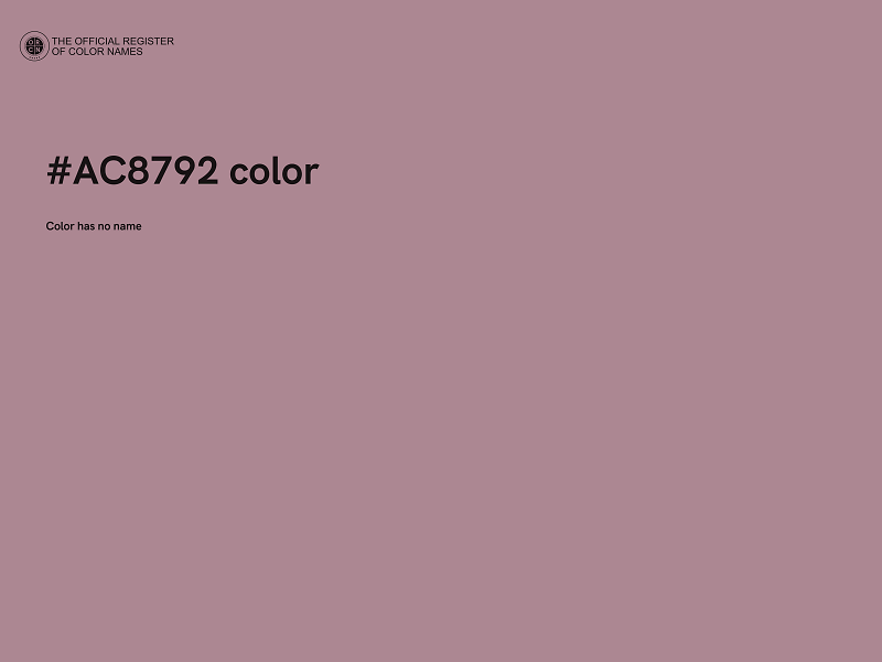 #AC8792 color image