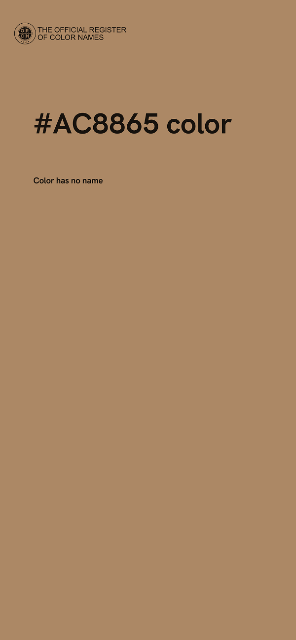 #AC8865 color image