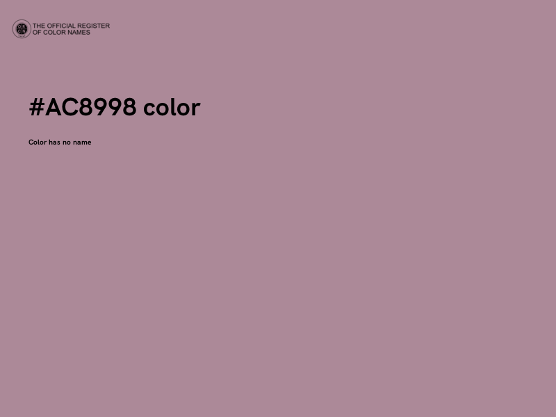 #AC8998 color image