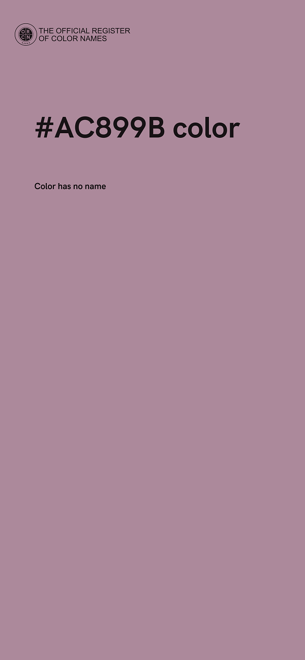 #AC899B color image