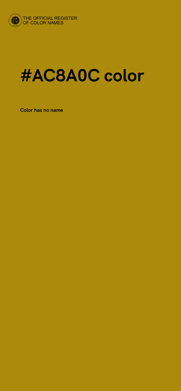 #AC8A0C color image