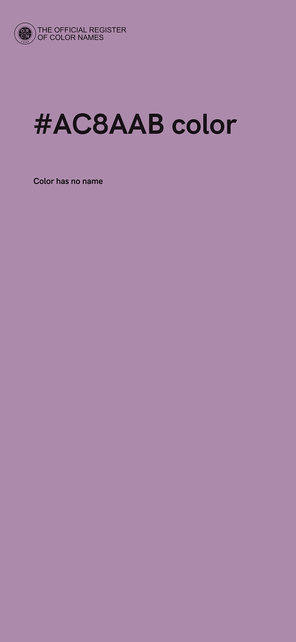 #AC8AAB color image