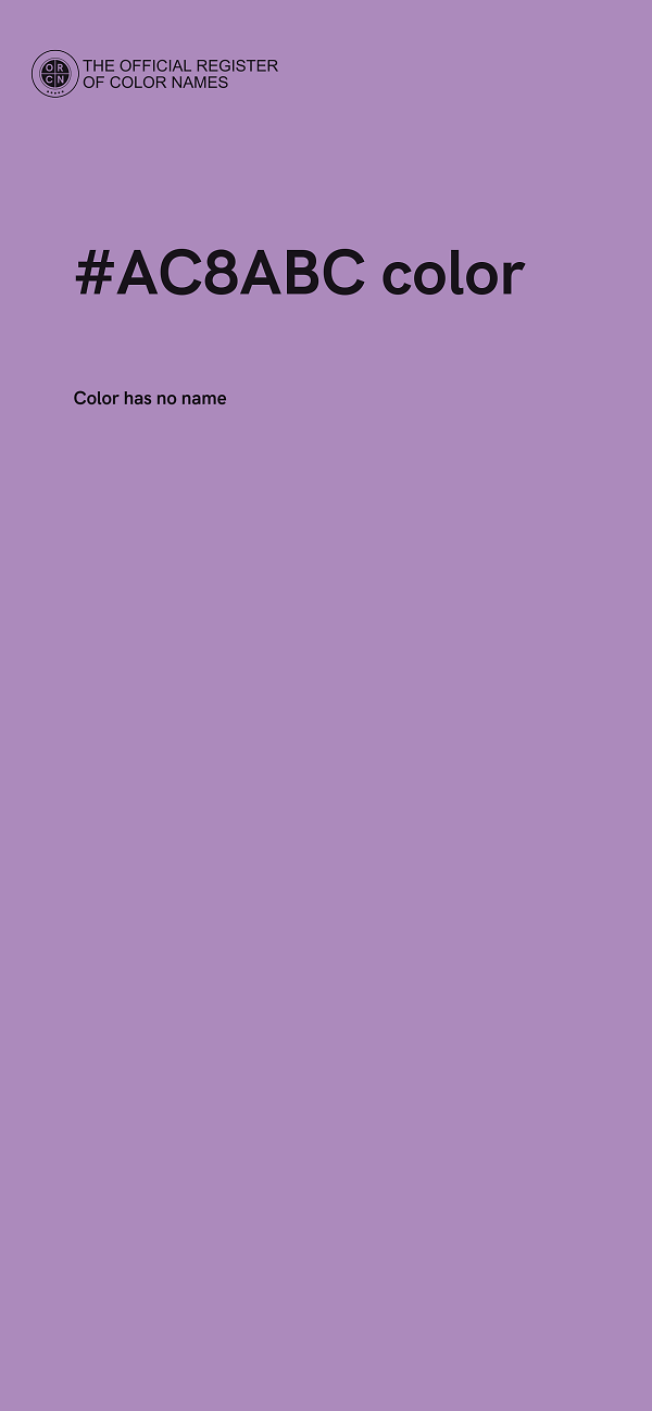 #AC8ABC color image