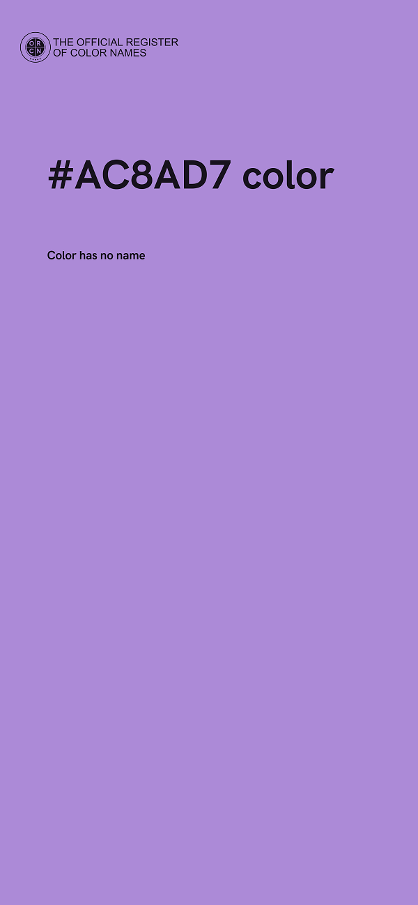 #AC8AD7 color image