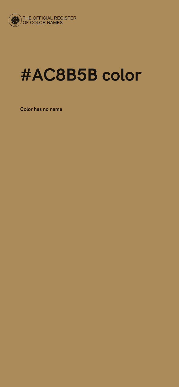 #AC8B5B color image
