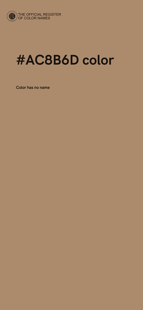 #AC8B6D color image