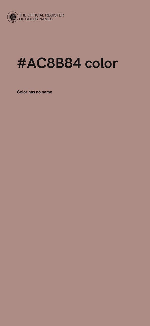 #AC8B84 color image