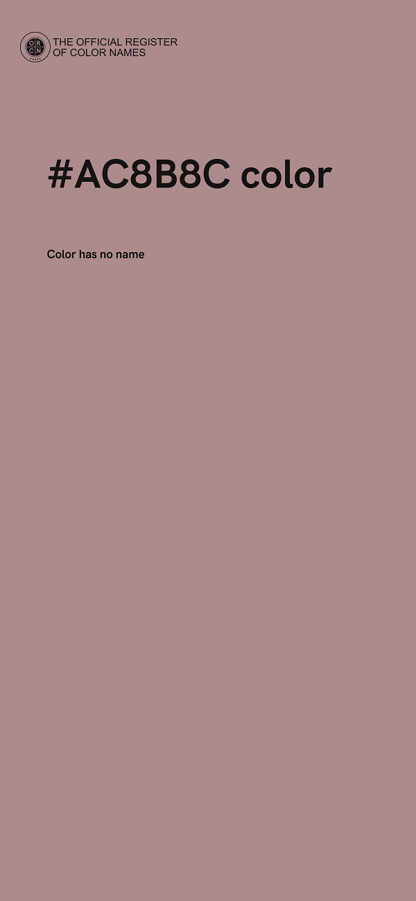 #AC8B8C color image