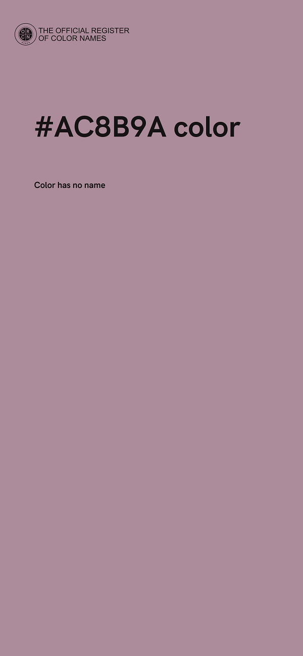 #AC8B9A color image