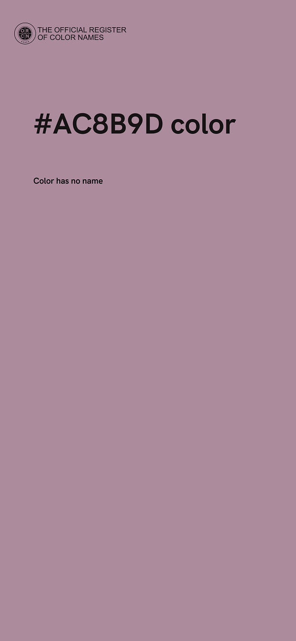 #AC8B9D color image