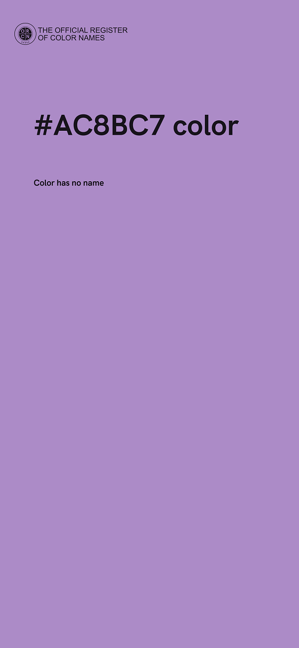 #AC8BC7 color image