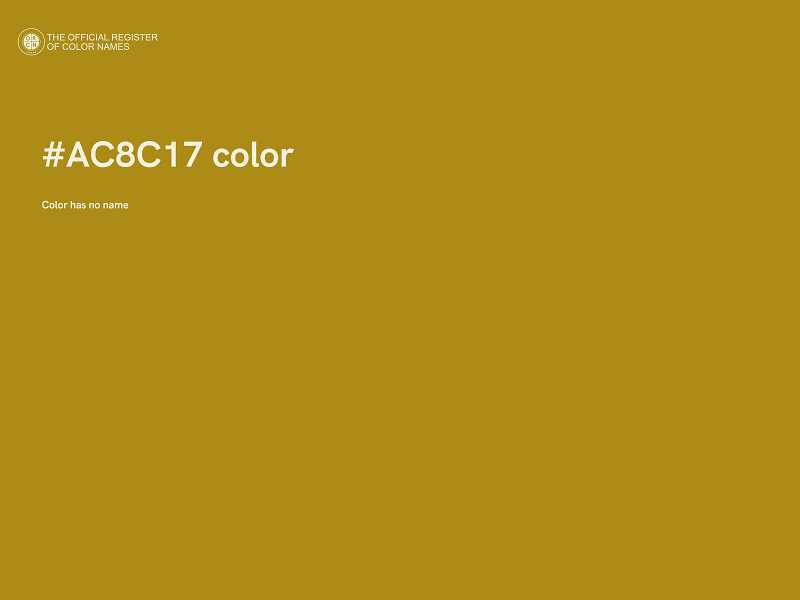 #AC8C17 color image
