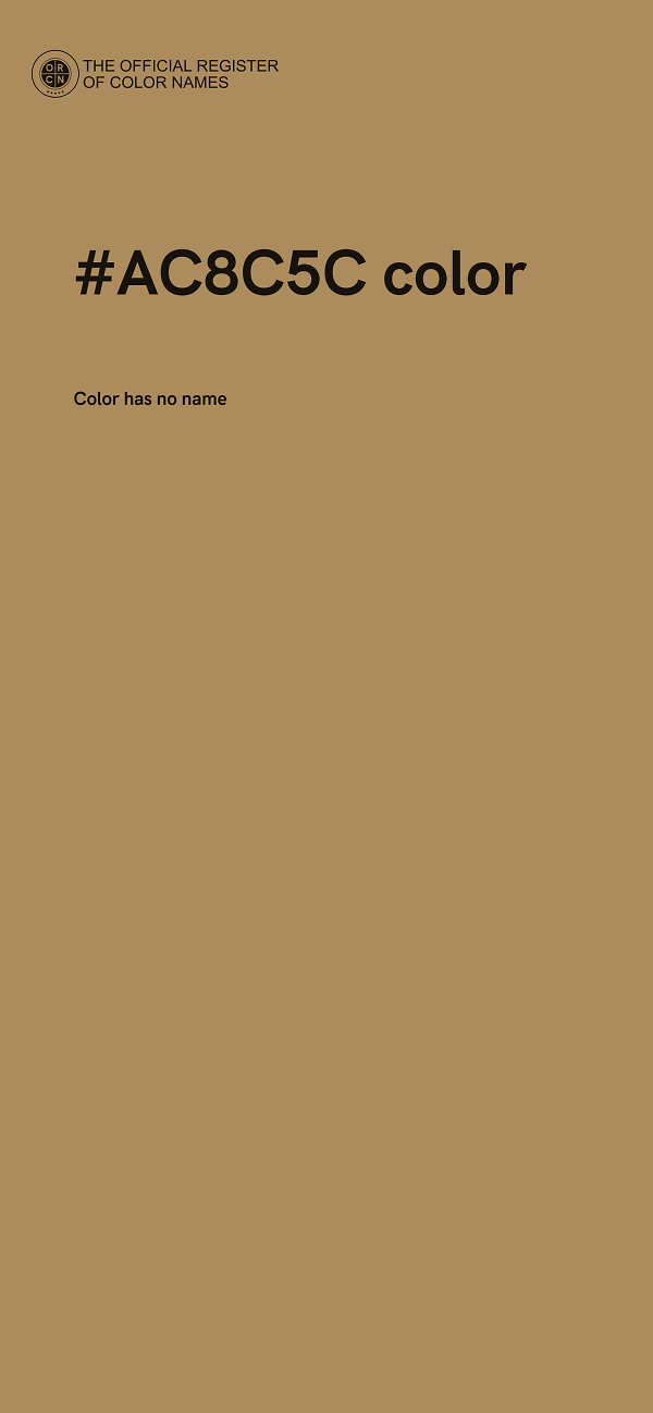 #AC8C5C color image